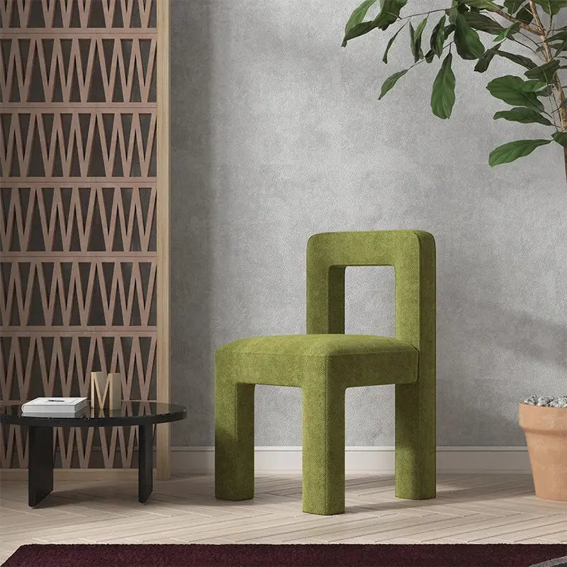Green Hiroshi Flax Dining Chair, 8 Colours