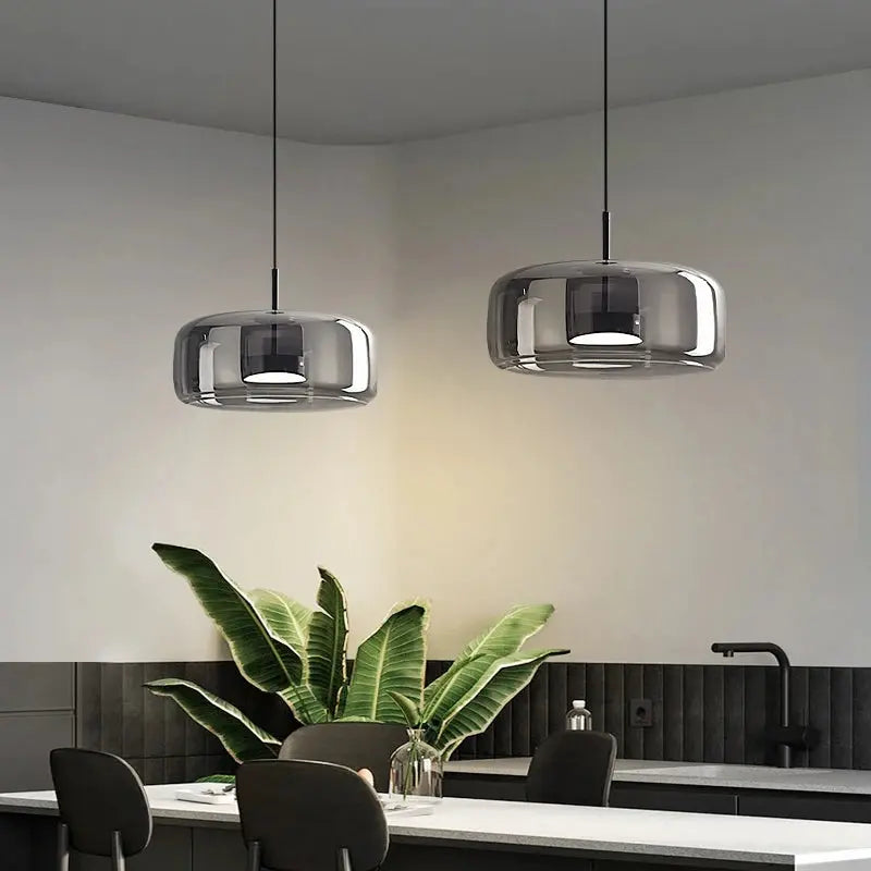 Smoke grey Decao Light in a kitchen